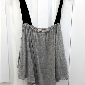 open shoulder crop top